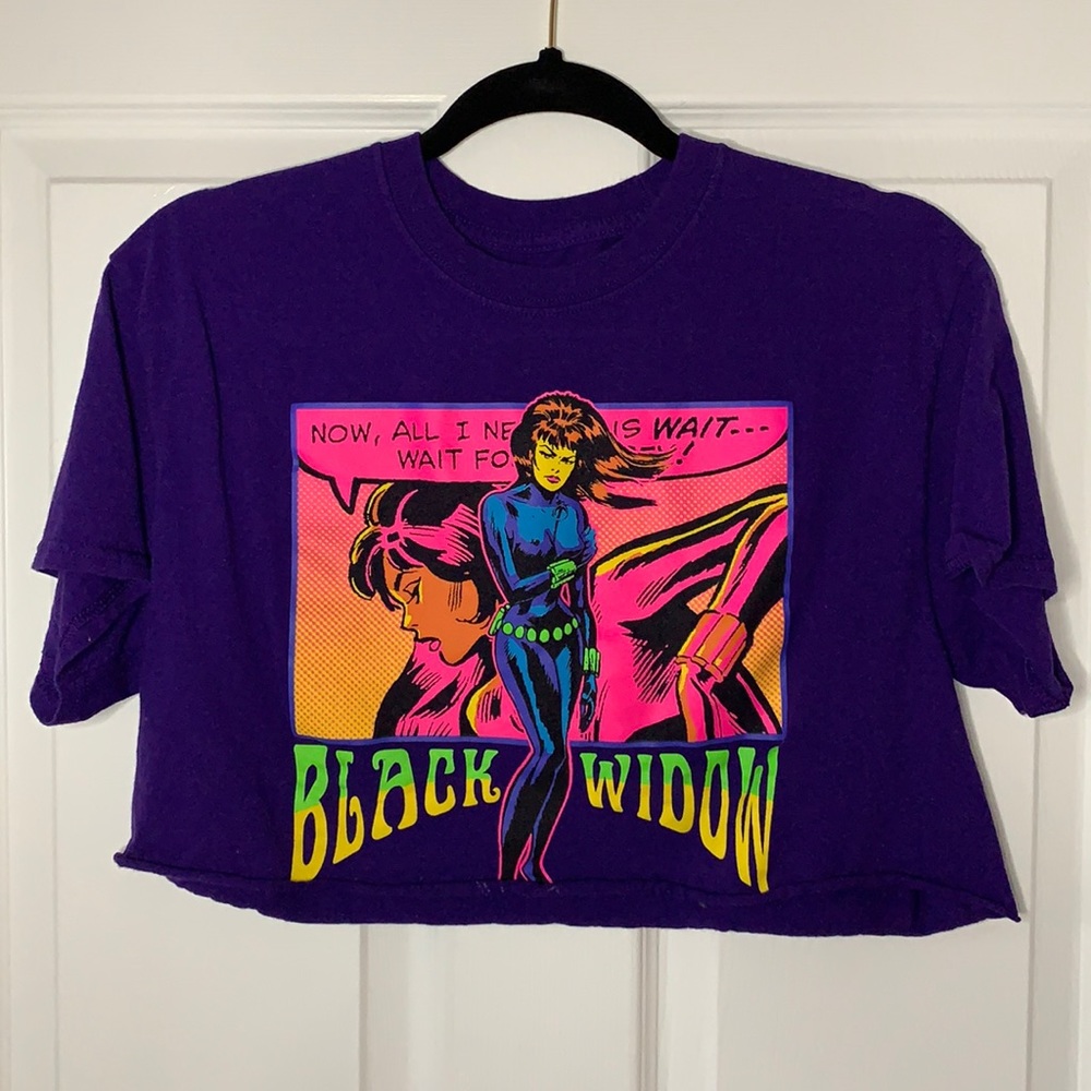 Marvel Black Widow Crop Top